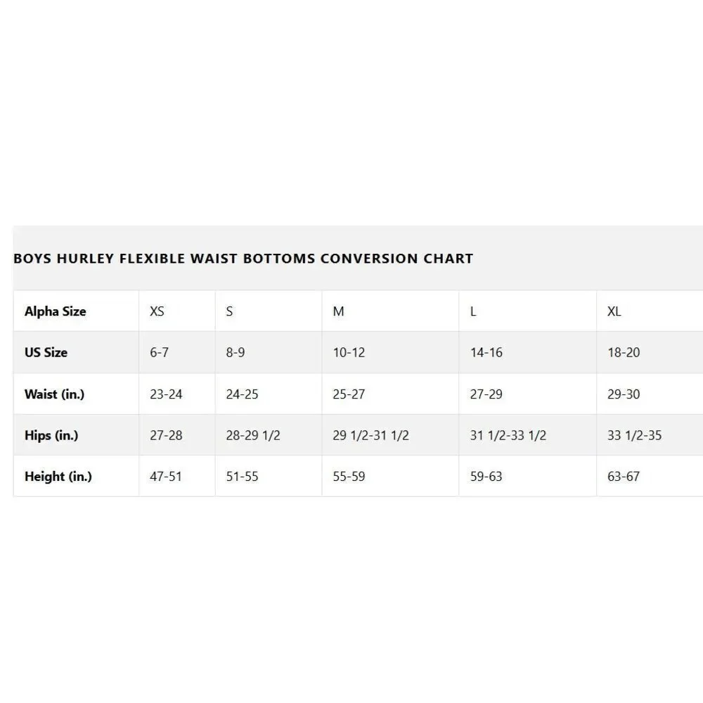 Hurley Boys Pool Party Stretch Swim Trunks size M (10-12)